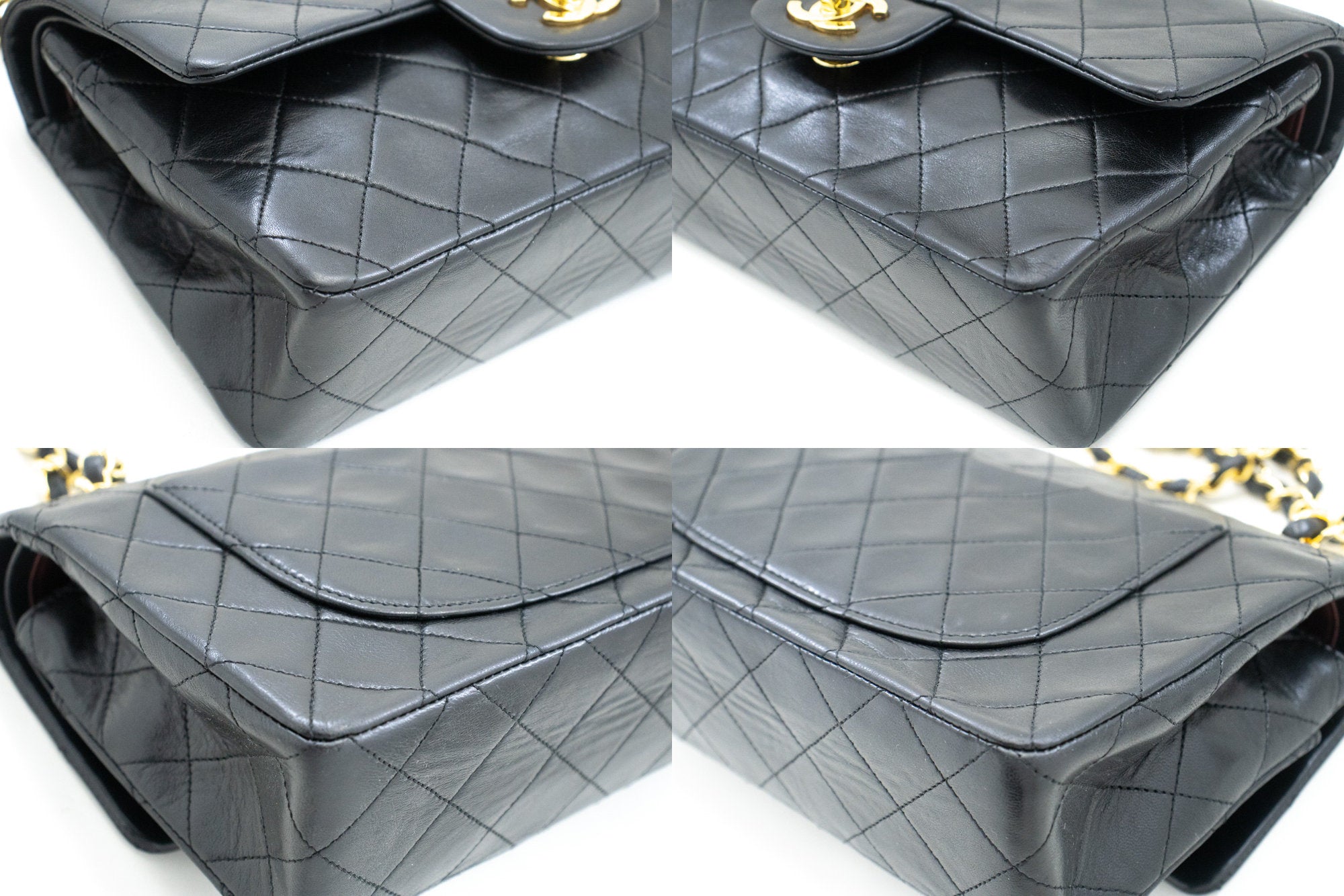 Top Quality Chanel Classic Double New 9 Chain Shoulder Bag Black Lambskin