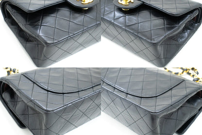 Top Quality Chanel Classic Double New 9 Chain Shoulder Bag Black Lambskin