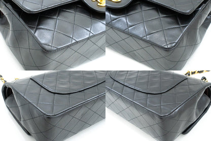 Top Quality Chanel Classic Double New 10 Chain Shoulder Bag Black Lambskin