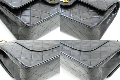 Top Quality Chanel Classic Double New 10 Chain Shoulder Bag Black Lambskin