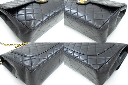 Top Quality Chanel Classic Large 11 Chain Shoulder Bag New Black Lambskin