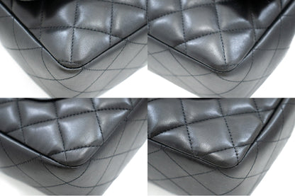 Top Quality Chanel Classic Large 11 Chain Shoulder Bag New Black Lambskin