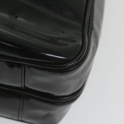 Top Quality Chanel Chain Shoulder Bag Patent leather Black CC Auth bs10115