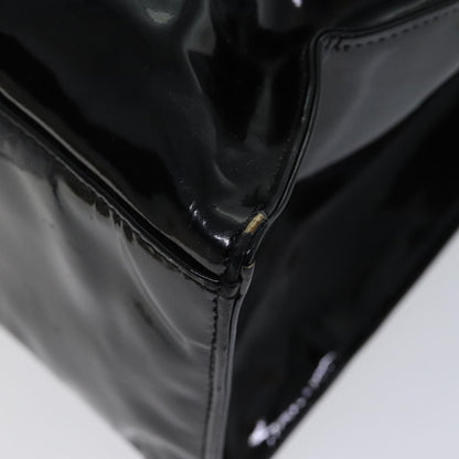 Top Quality Chanel COCO Mark Chain Shoulder Bag Patent Black CC Auth bs13327
