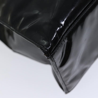 Top Quality Chanel COCO Mark Chain Shoulder Bag Patent Black CC Auth bs13327