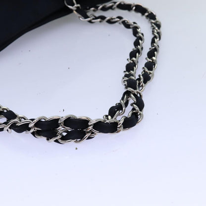 Top Quality Chanel Chain Tote Bag Nylon Black CC Auth bs13946