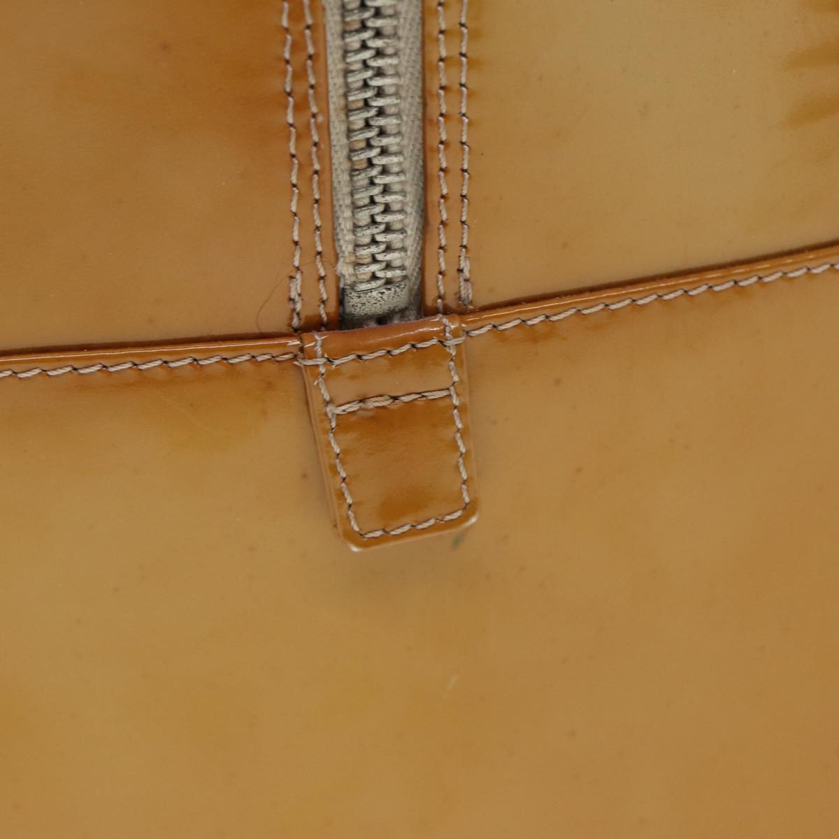 Top Quality Chanel Choco Bar Hand Bag Patent leather Yellow CC Auth bs15398