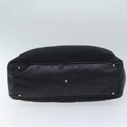 Top Quality Chanel Choco Bar Hand Bag Enamel Black CC Auth bs15702