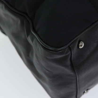Top Quality Chanel Choco Bar Hand Bag Enamel Black CC Auth bs15702