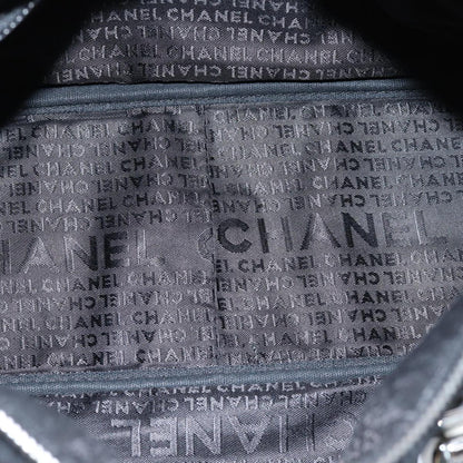 Top Quality Chanel Choco Bar Hand Bag Nylon Black CC Auth bs15707