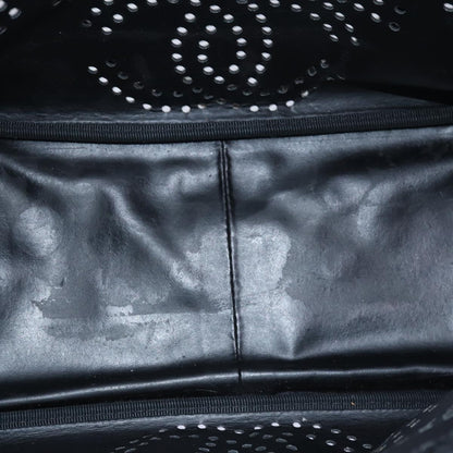 Top Quality Chanel Chain Triple Coco Tote Bag Enamel Black CC Auth bs15708