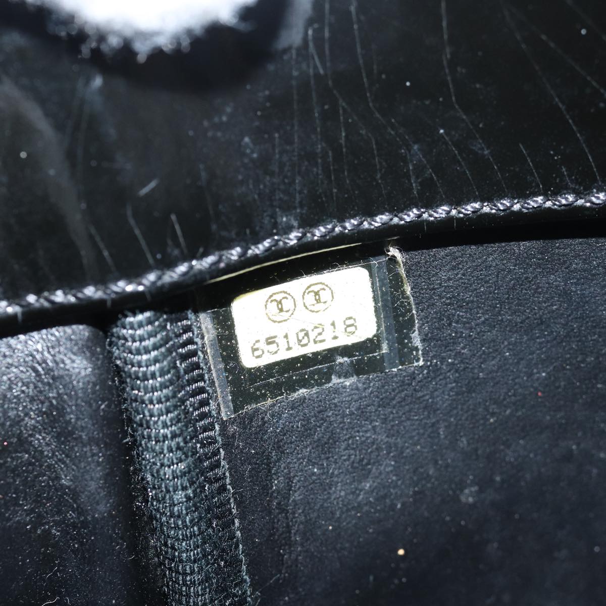 Top Quality Chanel Chain Triple Coco Tote Bag Enamel Black CC Auth bs15708