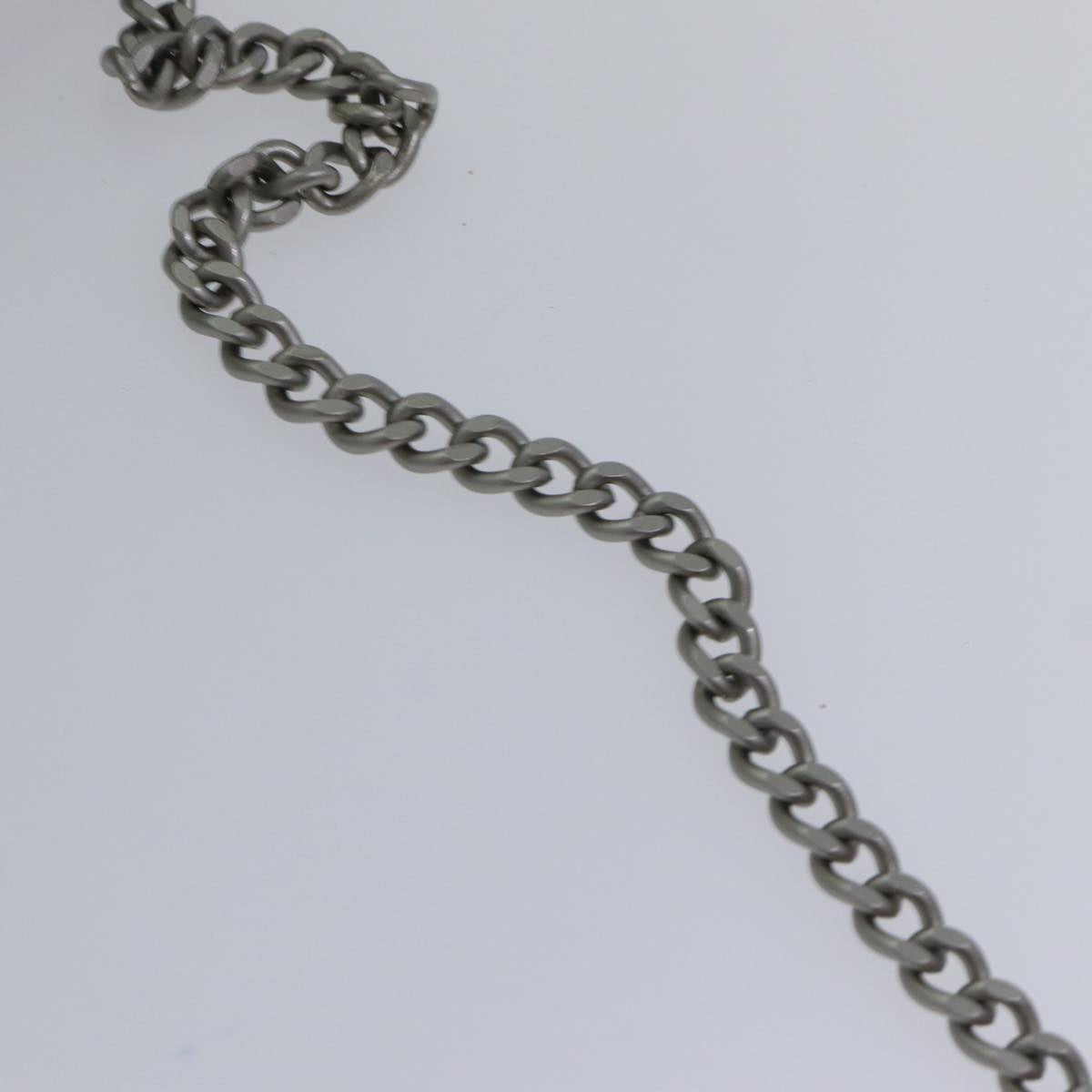 Top Quality Chanel Chain Shoulder Bag Suede Gray Silver CC Auth bs17158