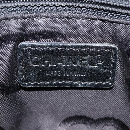 Top Quality Chanel Choco Bar Chain Hand Bag Cotton Gray CC Auth bs17534