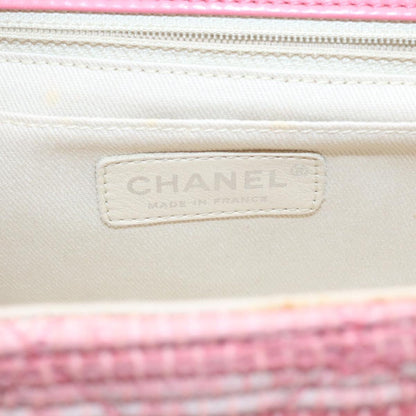 Top Quality Chanel Chain New Shoulder Bag Turn Lock Canvas Pink CC Auth bs334A