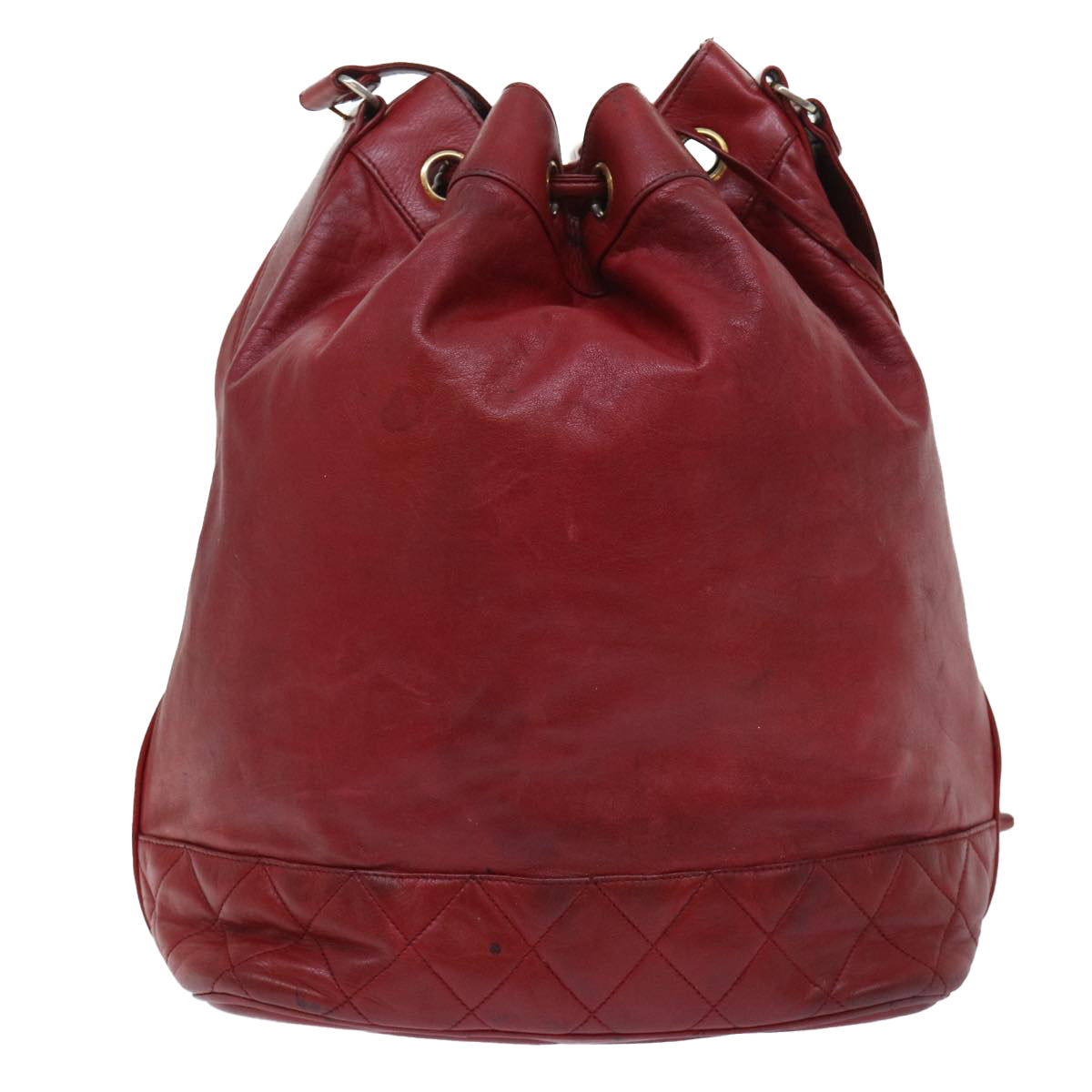 Top Quality Chanel Chain Shoulder Bag Lamb Skin Red CC Auth bs7902