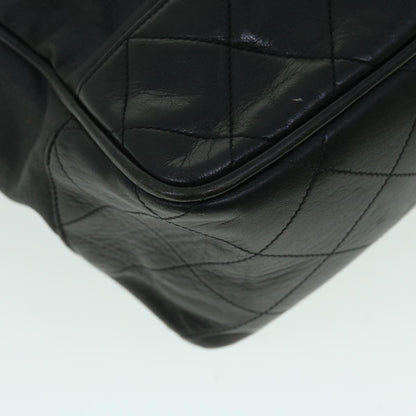 Top Quality Chanel Chain Shoulder Bag PVC Leather Black CC Auth bs8052