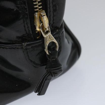 Top Quality Chanel Clutch Bag Patent leather Black CC Auth bs9031