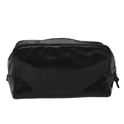 Top Quality Chanel Clutch Bag Patent leather Black CC Auth bs9031