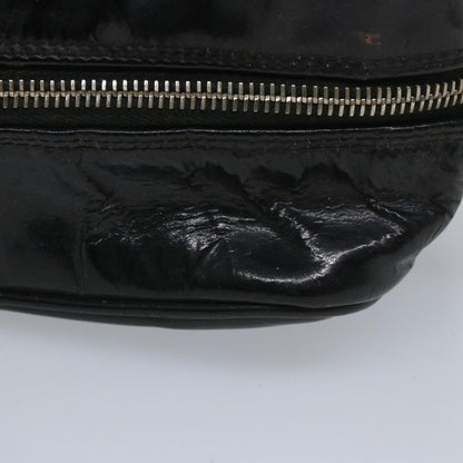 Top Quality Chanel Clutch Bag Patent leather Black CC Auth bs9031