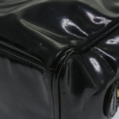 Top Quality Chanel Clutch Bag Patent leather Black CC Auth bs9031
