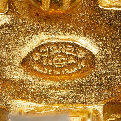 Top Quality Chanel Vintage Coco Mark Cross Earrings Gold Plated