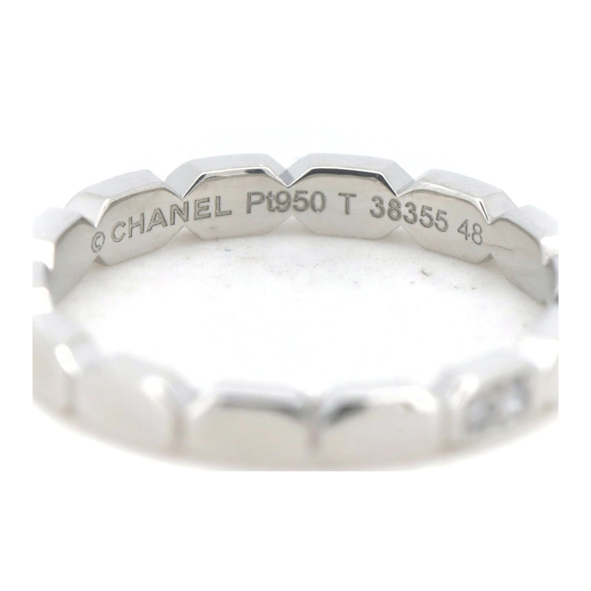 Top Quality Chanel Pt950 Platinum Diamond Ring Size 8