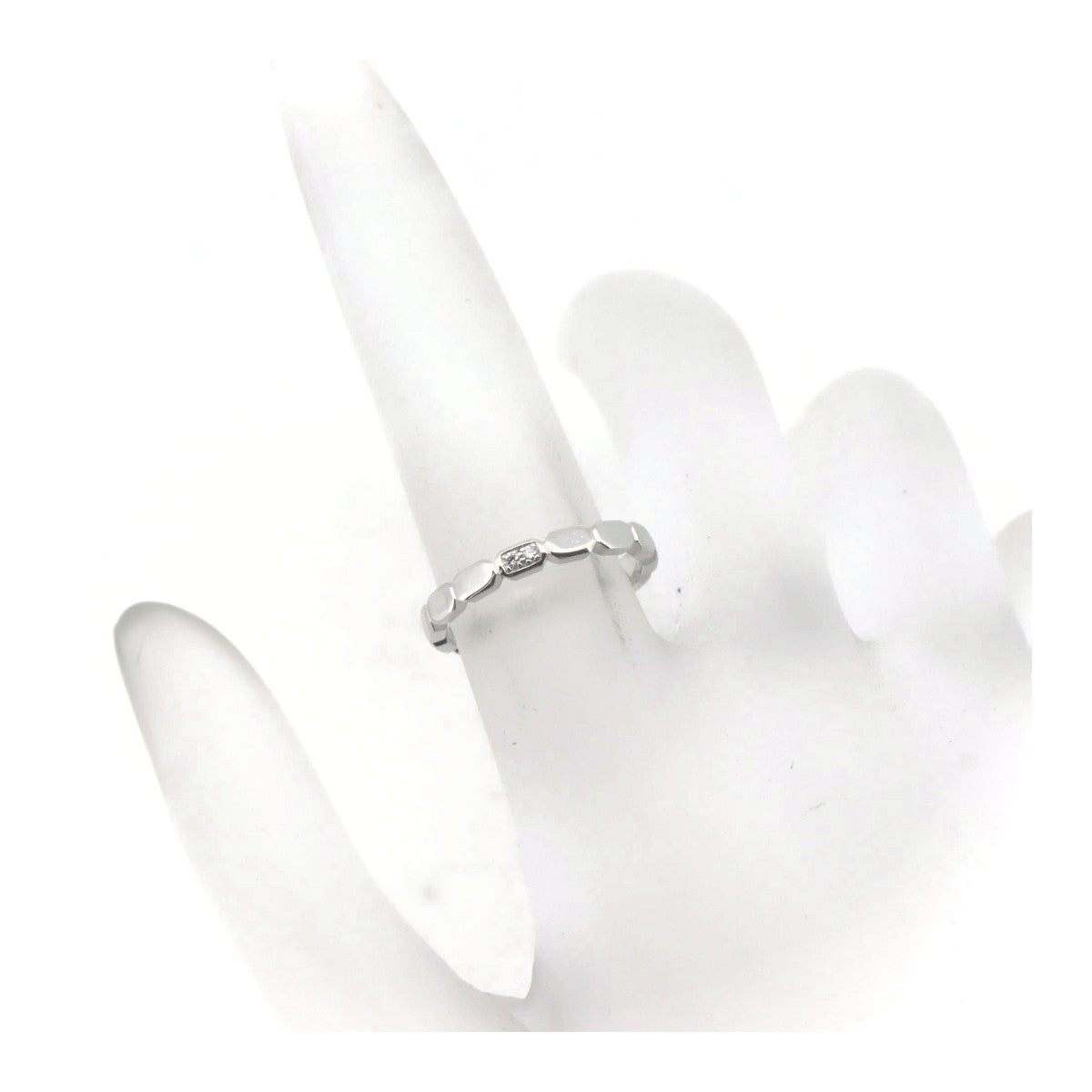 Top Quality Chanel Pt950 Platinum Diamond Ring Size 8