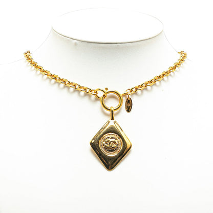 Top Quality Chanel Coco Mark Diamond Motif Chain Necklace