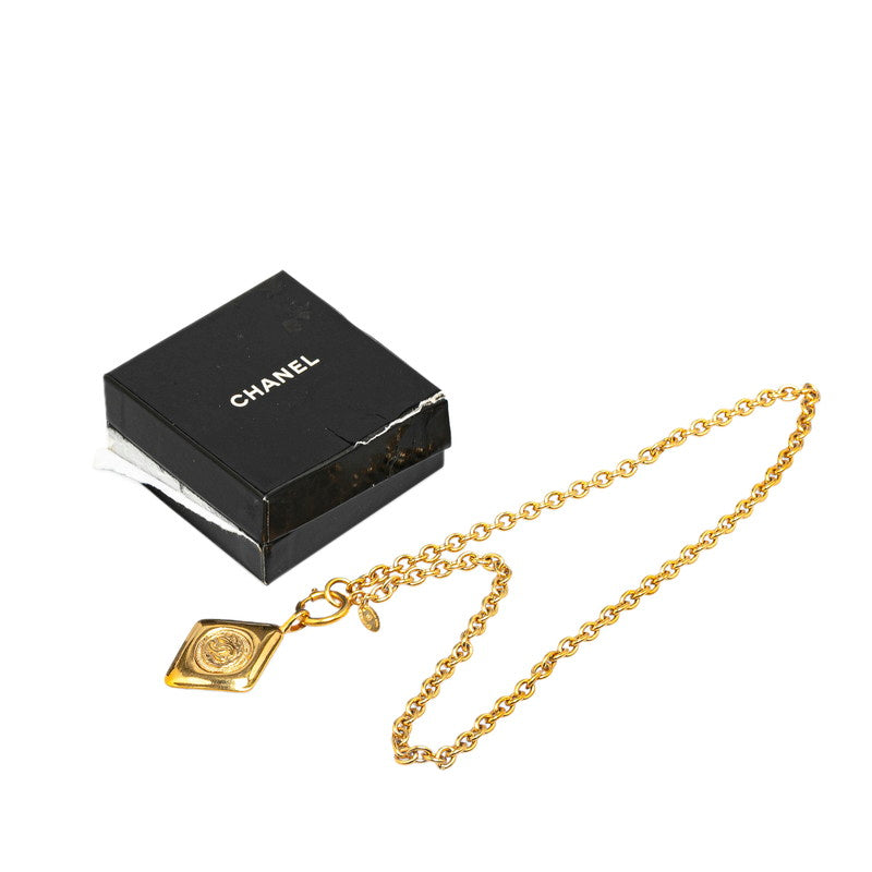 Top Quality Chanel Coco Mark Diamond Motif Chain Necklace