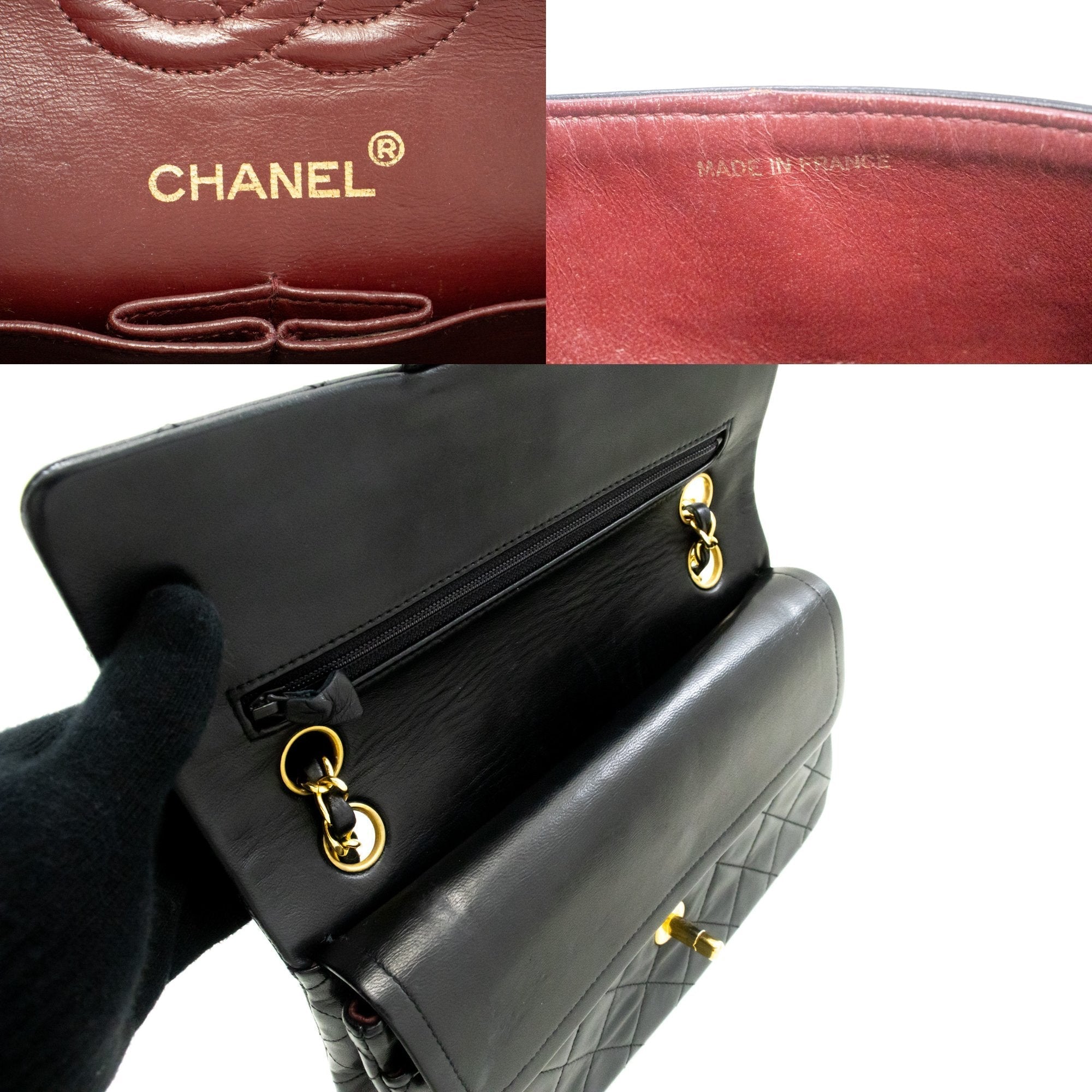 Top Quality Chanel Classic Double New 9 Chain Shoulder Bag Black Lambskin