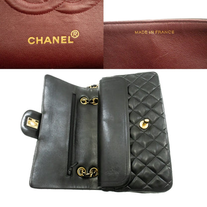 Top Quality Chanel Classic Double New 10 Chain Shoulder Bag Black Lambskin