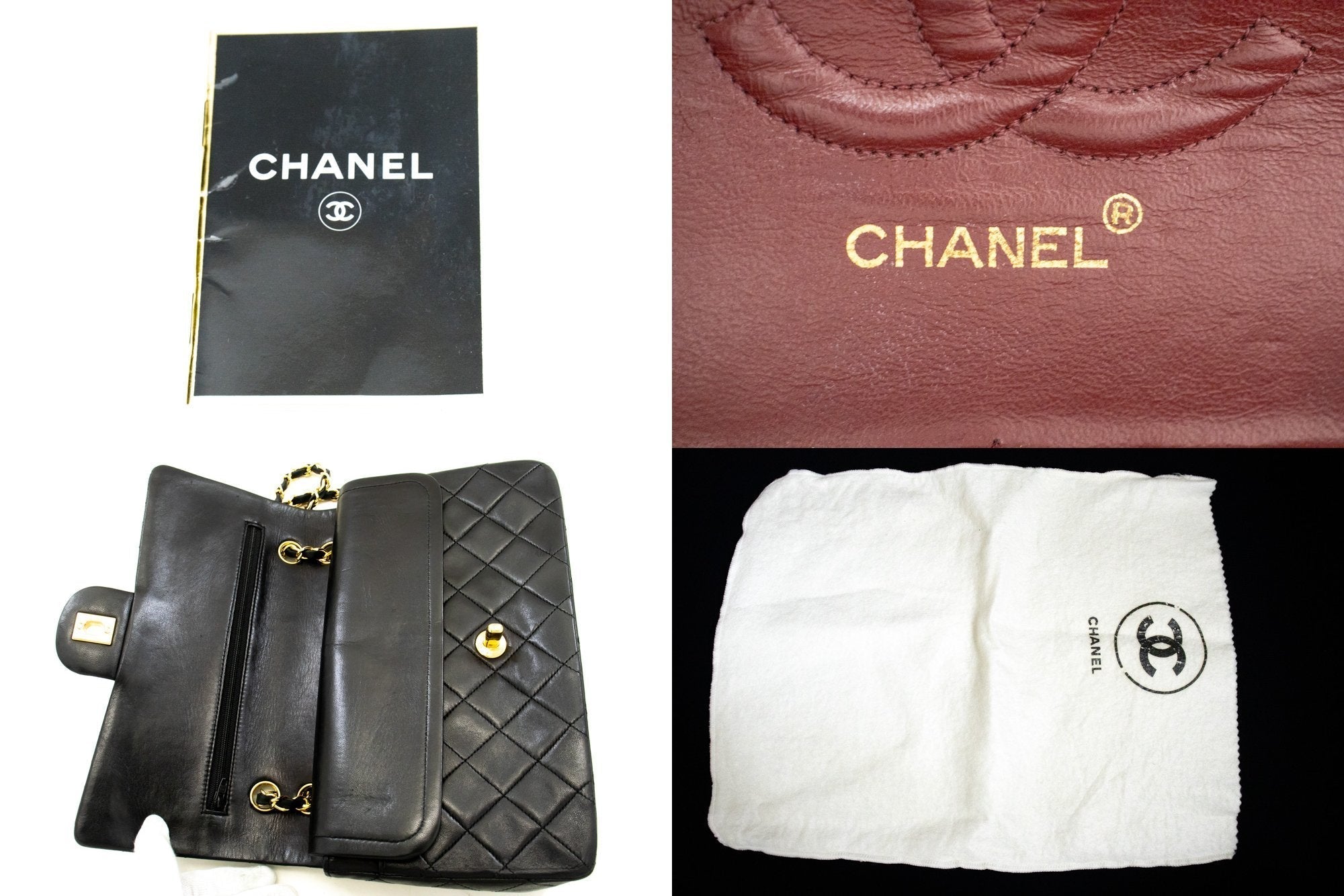 Top Quality Chanel Classic Double New 10 Chain Shoulder Bag Black Lambskin