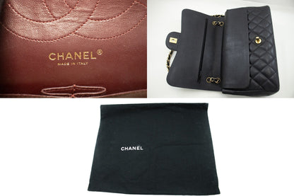 Top Quality Chanel Classic Large 11 Chain Shoulder Bag W New Black Caviar