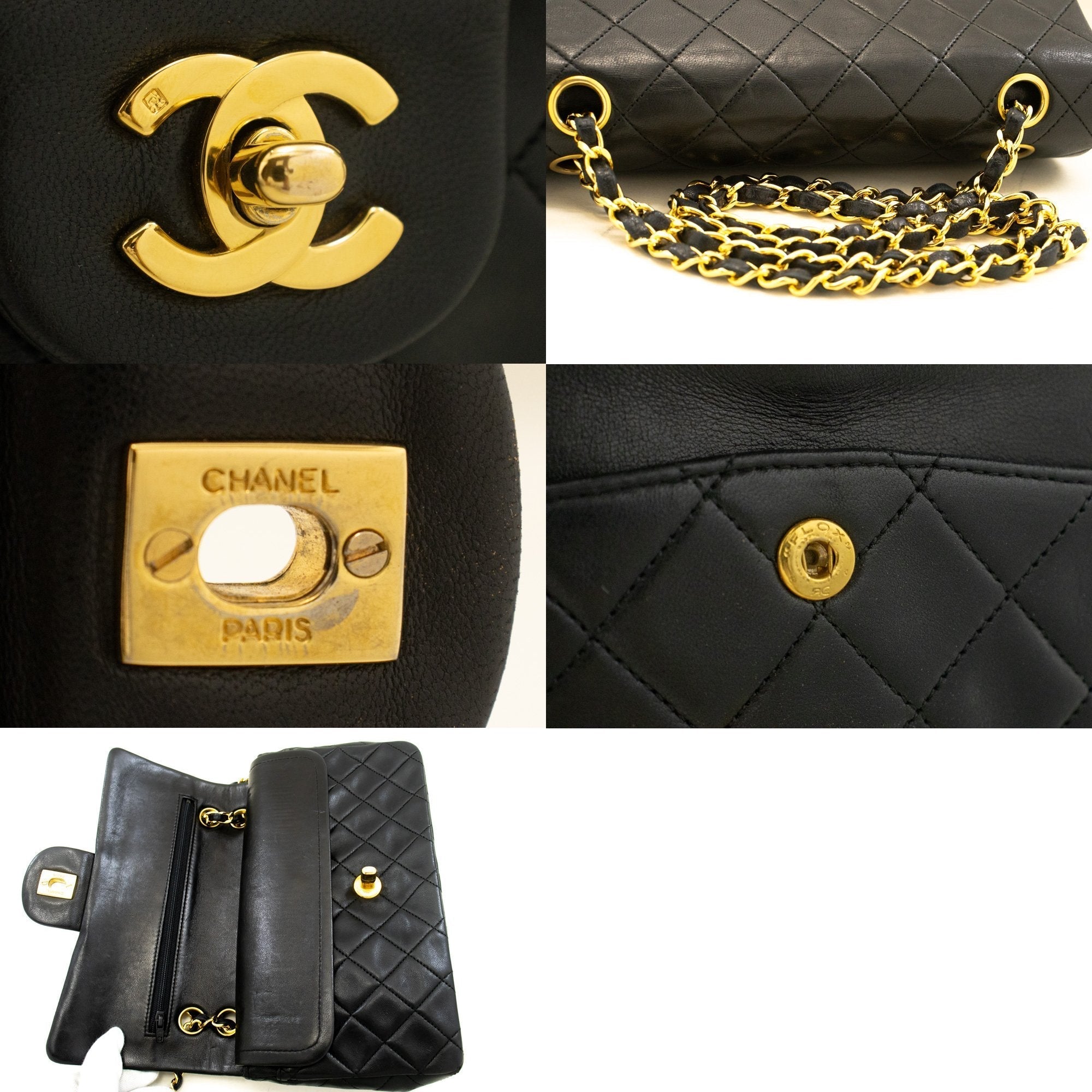 Top Quality Chanel Classic Double New 9 Chain Shoulder Bag Black Lambskin