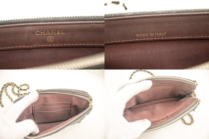 Top Quality Chanel Caviar Wallet On Chain WOC Double Zip Chain Shoulder Bag