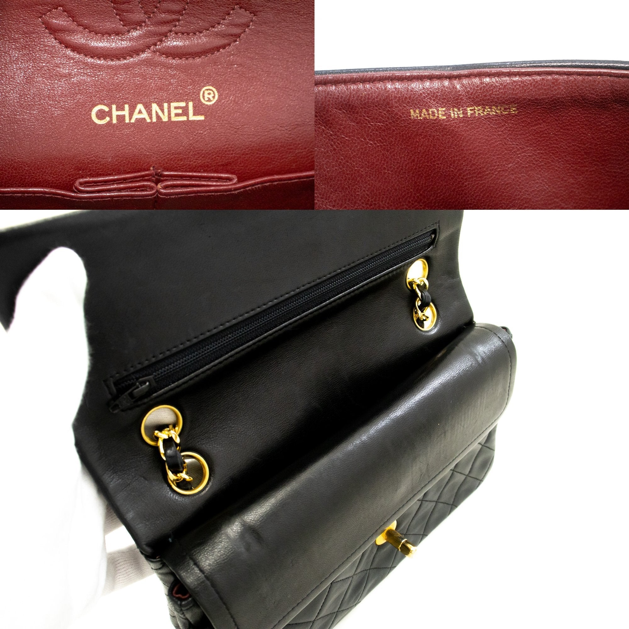 Top Quality Chanel Classic Double New 9 Chain Shoulder Bag Black Lambskin