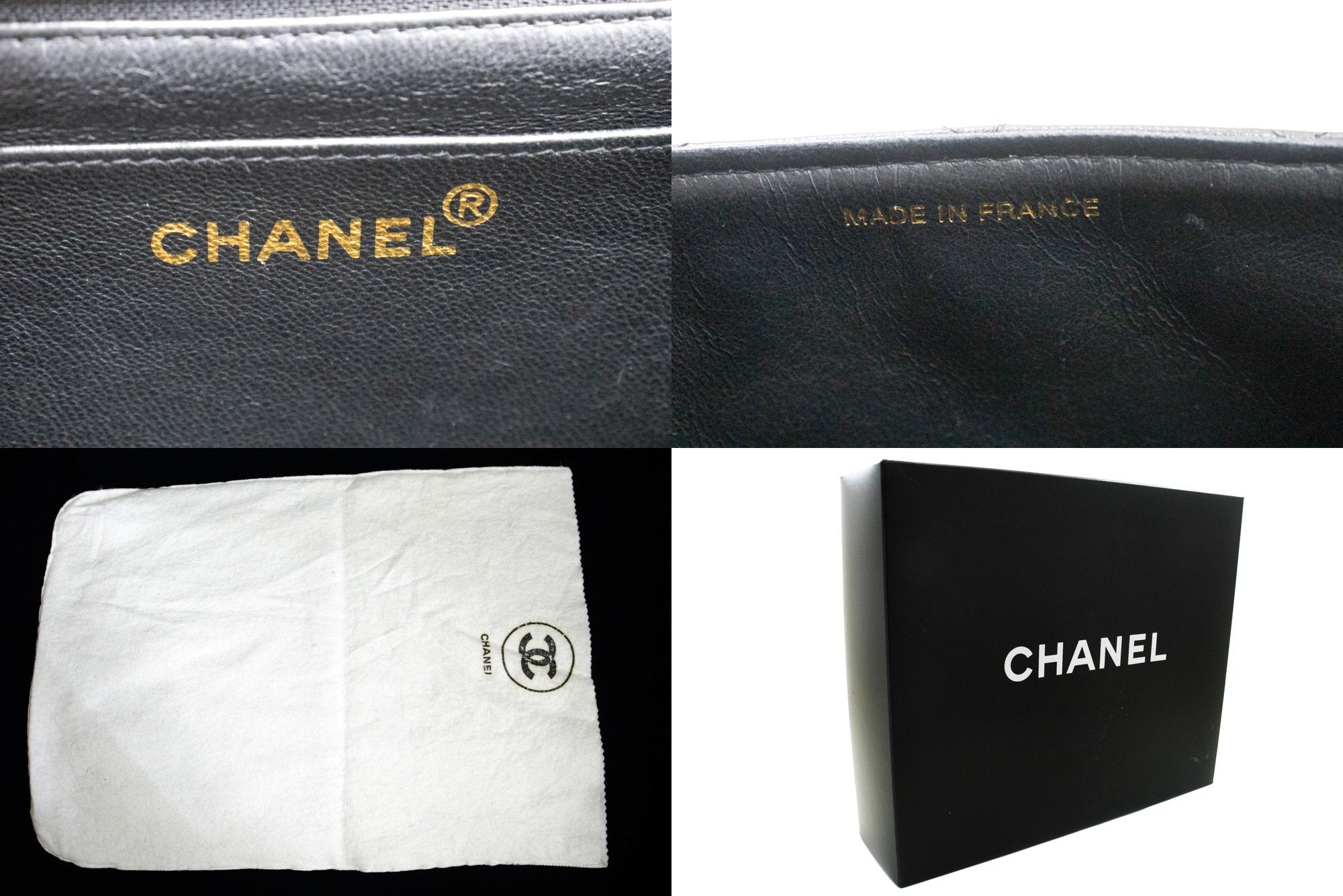 Top Quality Chanel Classic Large 11 Chain Shoulder Bag New Black Lambskin