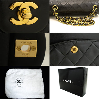 Top Quality Chanel Classic Double New 10 Chain Shoulder Bag Black Lambskin