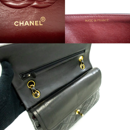 Top Quality Chanel Classic Double New 10 Chain Shoulder Bag Black Lambskin