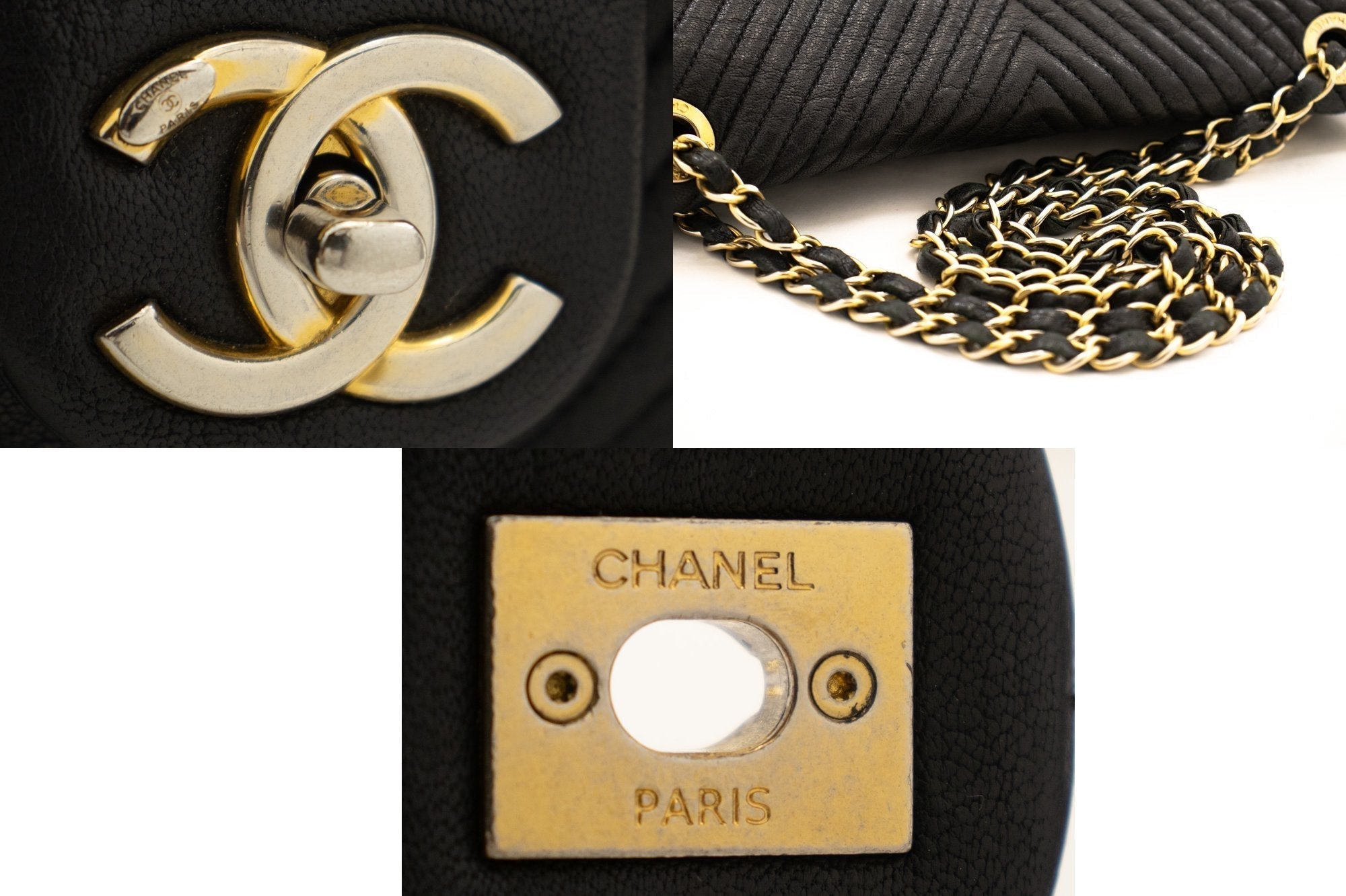 Top Quality Chanel Chevron V-Stitch Leather Chain Shoulder Bag Single New Mat