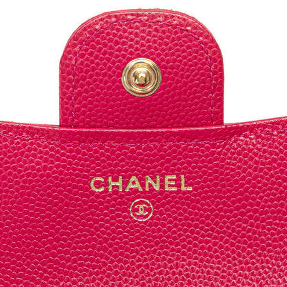 Top Quality Chanel Caviar Skin Matelasse Coco Mark Classic Small Flap Wallet