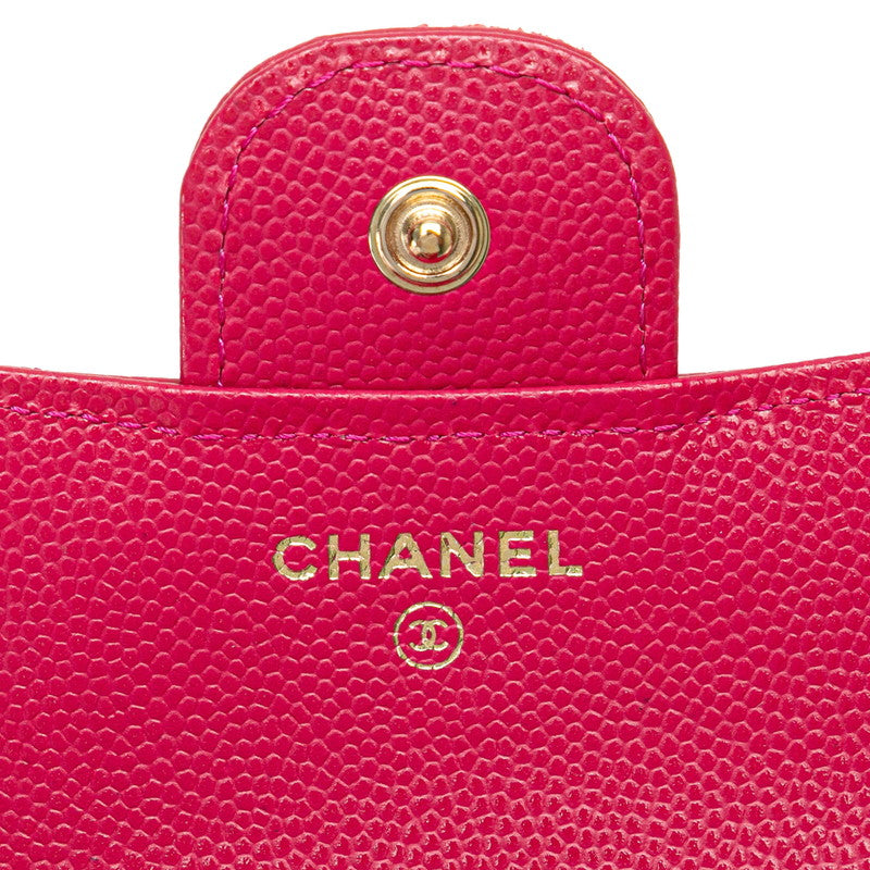 Top Quality Chanel Caviar Skin Matelasse Coco Mark Classic Small Flap Wallet