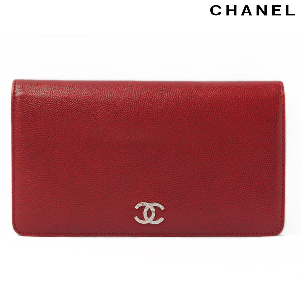 Top Quality Chanel Mini Caviar Skin Long Wallet A46314