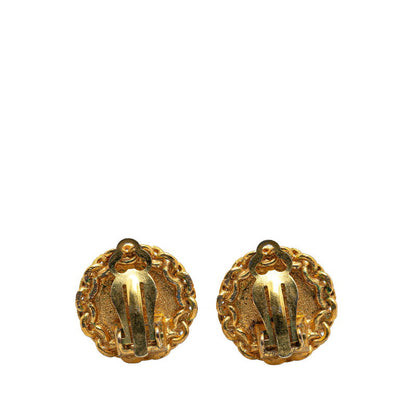 Top Quality Chanel Vintage Coco Mark Earrings Gold
