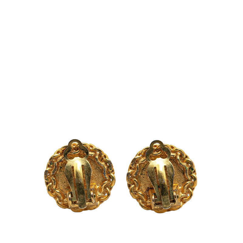 Top Quality Chanel Vintage Coco Mark Earrings Gold