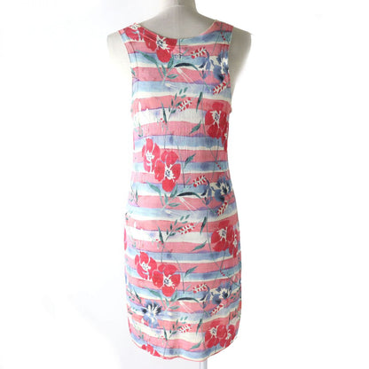 Top Quality Chanel Silk Blend Sleeveless Knit Dress Multicolor