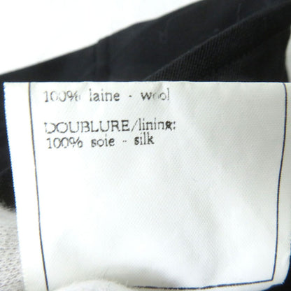 Top Quality Chanel Vintage Wool Skirt Black 38