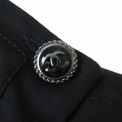 Top Quality Chanel Cotton Short Sleeve Dress Black M