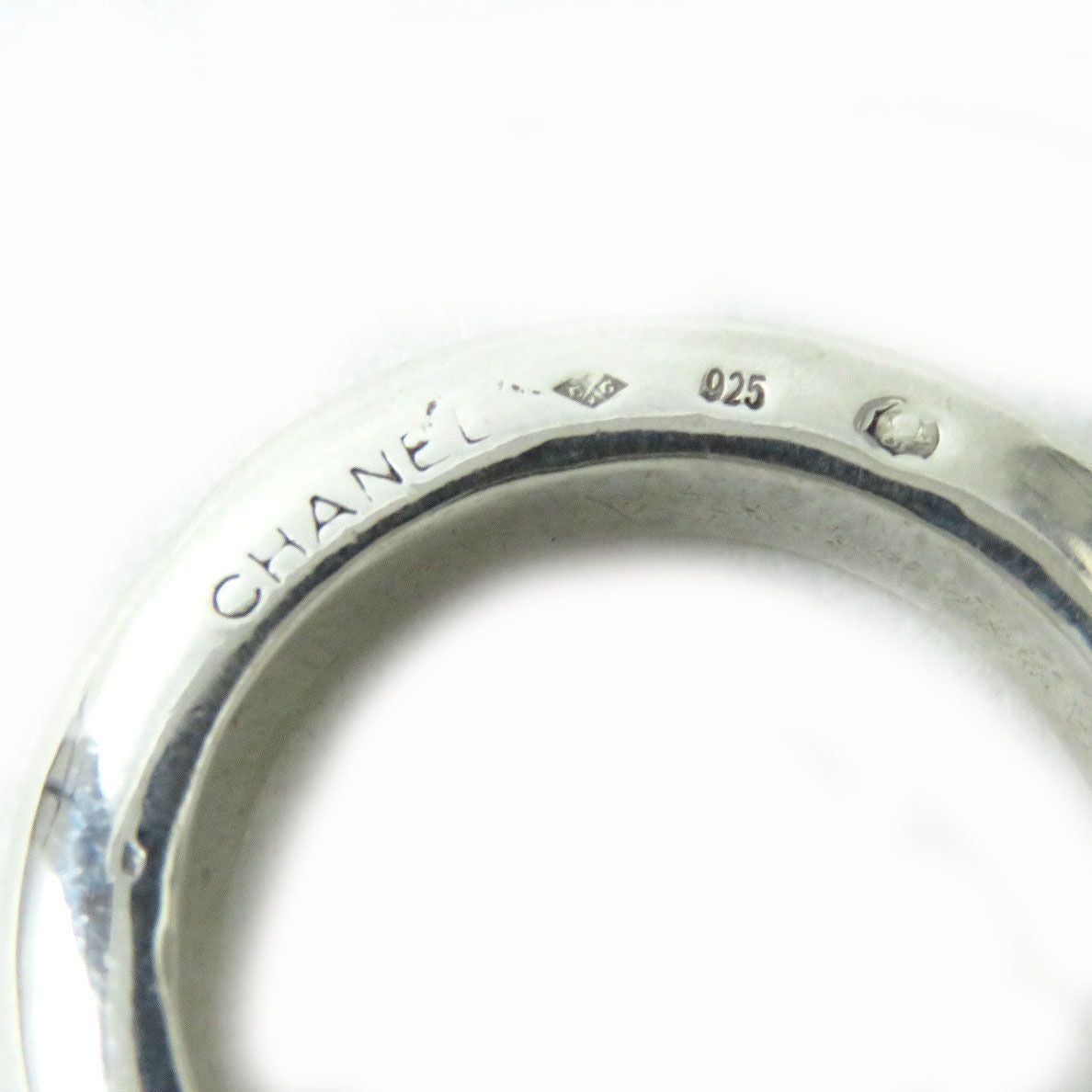Top Quality Chanel Vintage SV925 Logo Ring Silver